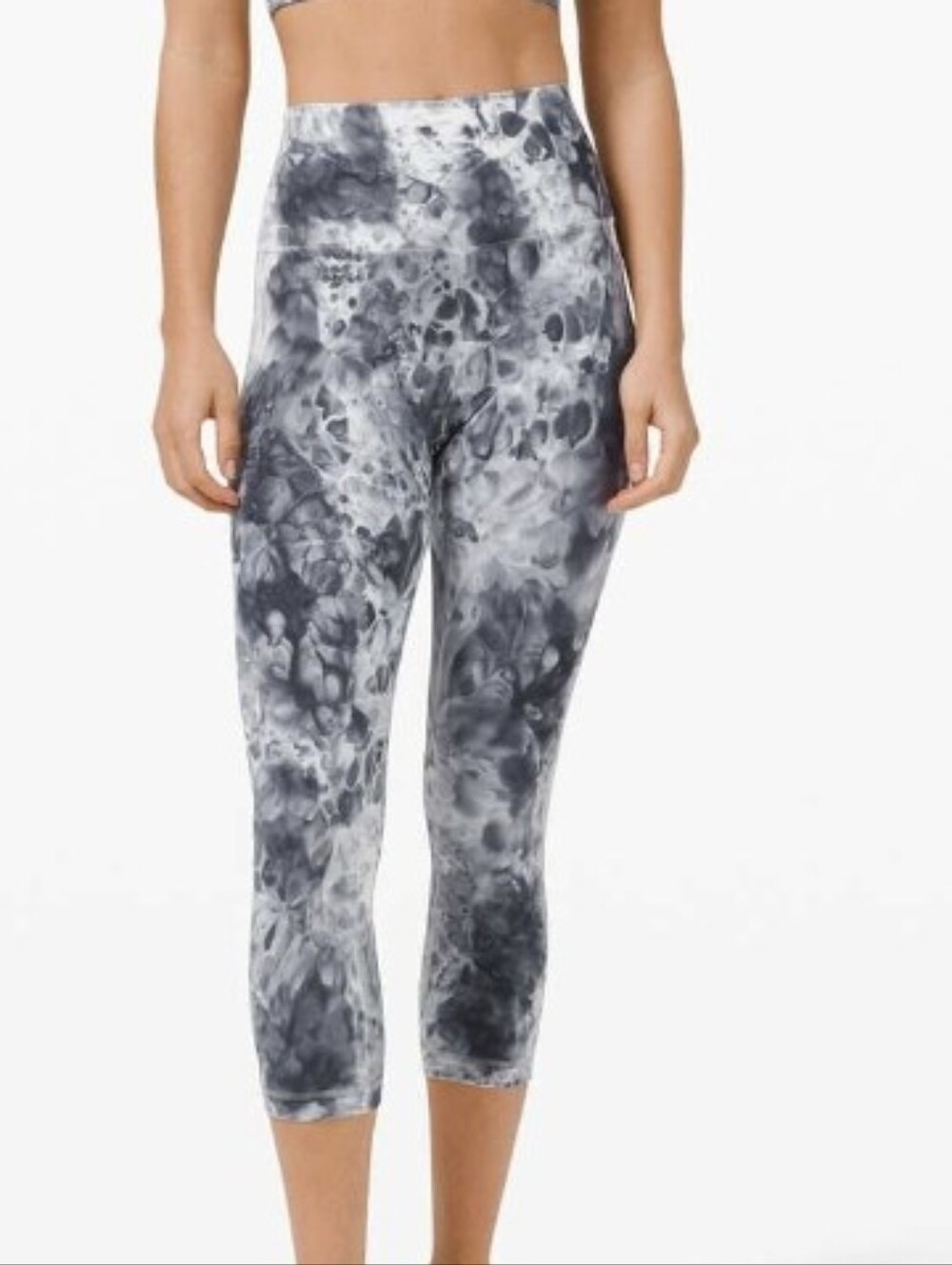 Lululemon Marble Dye Crop Leggings